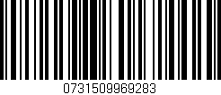 Código de barras (EAN, GTIN, SKU, ISBN): '0731509969283'
