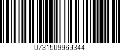 Código de barras (EAN, GTIN, SKU, ISBN): '0731509969344'
