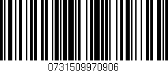 Código de barras (EAN, GTIN, SKU, ISBN): '0731509970906'