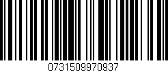 Código de barras (EAN, GTIN, SKU, ISBN): '0731509970937'