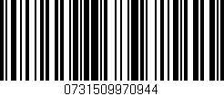 Código de barras (EAN, GTIN, SKU, ISBN): '0731509970944'