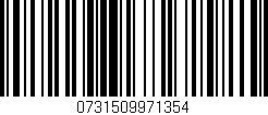 Código de barras (EAN, GTIN, SKU, ISBN): '0731509971354'