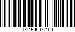 Código de barras (EAN, GTIN, SKU, ISBN): '0731509972108'