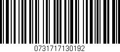 Código de barras (EAN, GTIN, SKU, ISBN): '0731717130192'