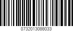 Código de barras (EAN, GTIN, SKU, ISBN): '0732013088033'