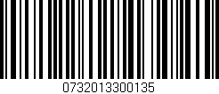 Código de barras (EAN, GTIN, SKU, ISBN): '0732013300135'