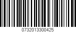 Código de barras (EAN, GTIN, SKU, ISBN): '0732013300425'
