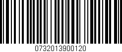Código de barras (EAN, GTIN, SKU, ISBN): '0732013900120'
