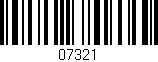 Código de barras (EAN, GTIN, SKU, ISBN): '07321'