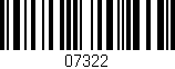 Código de barras (EAN, GTIN, SKU, ISBN): '07322'