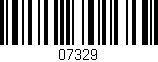 Código de barras (EAN, GTIN, SKU, ISBN): '07329'