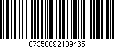 Código de barras (EAN, GTIN, SKU, ISBN): '07350092139465'
