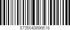Código de barras (EAN, GTIN, SKU, ISBN): '0735040896619'