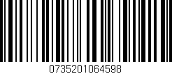 Código de barras (EAN, GTIN, SKU, ISBN): '0735201064598'