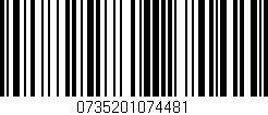 Código de barras (EAN, GTIN, SKU, ISBN): '0735201074481'