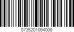 Código de barras (EAN, GTIN, SKU, ISBN): '0735201084008'