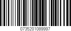 Código de barras (EAN, GTIN, SKU, ISBN): '0735201089997'