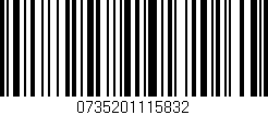 Código de barras (EAN, GTIN, SKU, ISBN): '0735201115832'