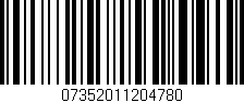 Código de barras (EAN, GTIN, SKU, ISBN): '07352011204780'