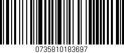 Código de barras (EAN, GTIN, SKU, ISBN): '0735810183697'