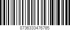 Código de barras (EAN, GTIN, SKU, ISBN): '0736333476785'