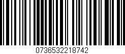 Código de barras (EAN, GTIN, SKU, ISBN): '0736532218742'