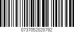 Código de barras (EAN, GTIN, SKU, ISBN): '0737052020792'