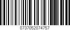 Código de barras (EAN, GTIN, SKU, ISBN): '0737052074757'