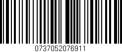 Código de barras (EAN, GTIN, SKU, ISBN): '0737052076911'