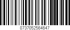 Código de barras (EAN, GTIN, SKU, ISBN): '0737052564647'