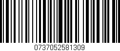 Código de barras (EAN, GTIN, SKU, ISBN): '0737052581309'