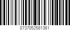 Código de barras (EAN, GTIN, SKU, ISBN): '0737052581361'