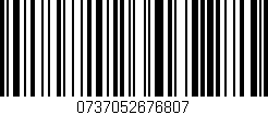 Código de barras (EAN, GTIN, SKU, ISBN): '0737052676807'