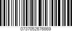 Código de barras (EAN, GTIN, SKU, ISBN): '0737052676869'