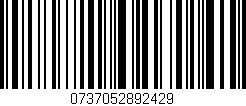 Código de barras (EAN, GTIN, SKU, ISBN): '0737052892429'