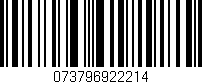 Código de barras (EAN, GTIN, SKU, ISBN): '073796922214'