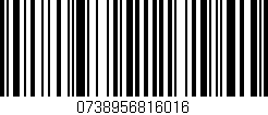 Código de barras (EAN, GTIN, SKU, ISBN): '0738956816016'