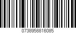 Código de barras (EAN, GTIN, SKU, ISBN): '0738956816085'
