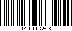 Código de barras (EAN, GTIN, SKU, ISBN): '0739210342586'