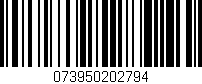 Código de barras (EAN, GTIN, SKU, ISBN): '073950202794'