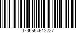 Código de barras (EAN, GTIN, SKU, ISBN): '0739594613227'