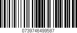 Código de barras (EAN, GTIN, SKU, ISBN): '0739746499587'