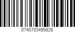 Código de barras (EAN, GTIN, SKU, ISBN): '0740703485826'