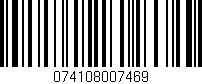 Código de barras (EAN, GTIN, SKU, ISBN): '074108007469'