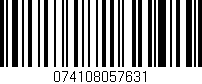 Código de barras (EAN, GTIN, SKU, ISBN): '074108057631'