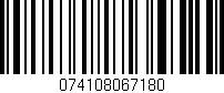 Código de barras (EAN, GTIN, SKU, ISBN): '074108067180'