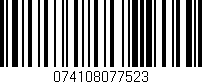 Código de barras (EAN, GTIN, SKU, ISBN): '074108077523'