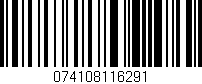 Código de barras (EAN, GTIN, SKU, ISBN): '074108116291'