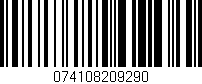 Código de barras (EAN, GTIN, SKU, ISBN): '074108209290'
