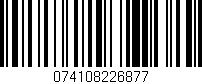Código de barras (EAN, GTIN, SKU, ISBN): '074108226877'